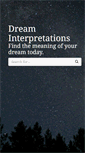 Mobile Screenshot of dreaminterpretationsguide.com