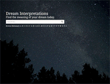 Tablet Screenshot of dreaminterpretationsguide.com